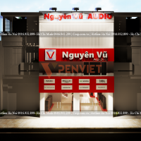 Thiết kế cửa hàng thiết bị âm thanh Nguyên Vũ